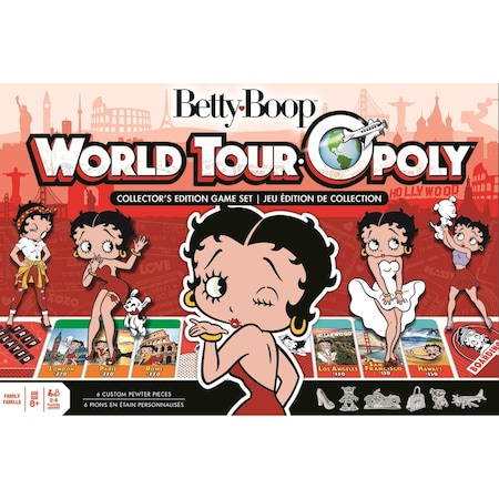 The Mountain Valley® Spring Water Master Pieces 41925 Betty Boop Opoly Board Game 41925